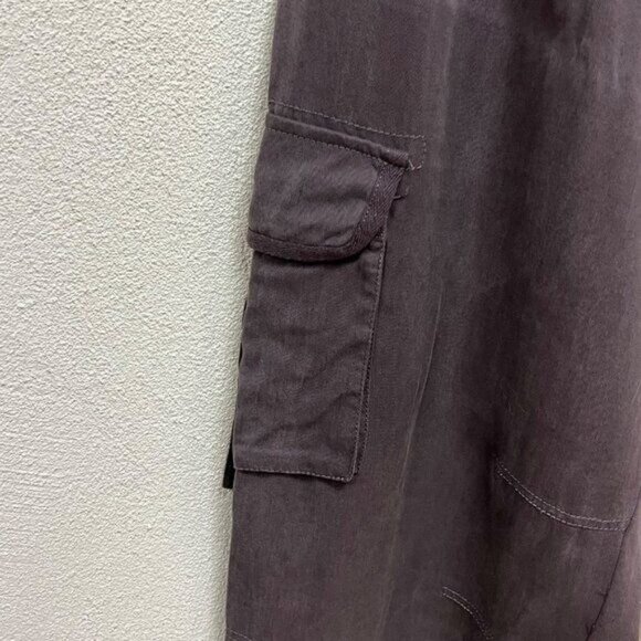 Soft Surroundings Tie Front Tencel Black Wide Leg Pants Size TXL - Picture 3 of 7